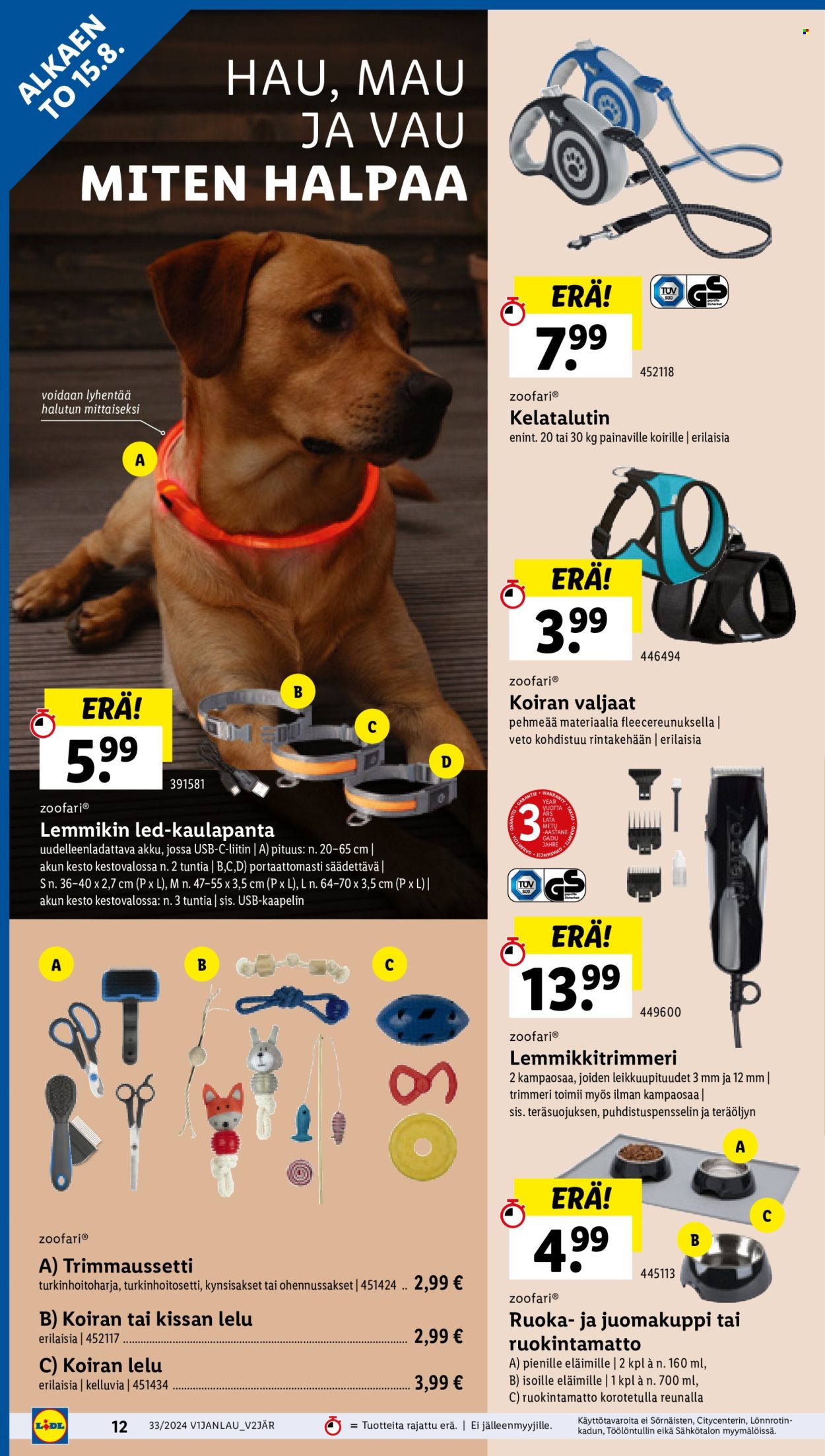 Lidl tarjoukset - 15.08.2024 - 21.08.2024. Sivu 14