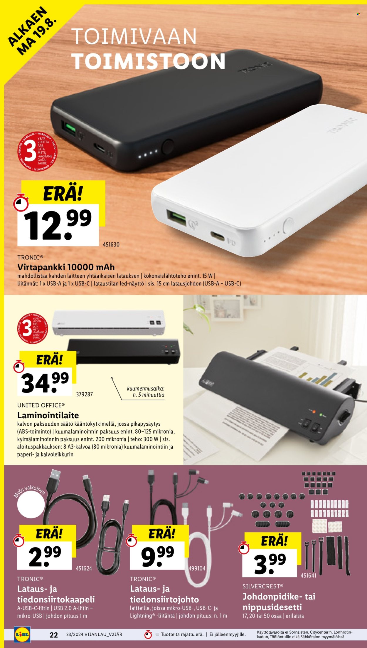 Lidl tarjoukset - 15.08.2024 - 21.08.2024. Sivu 26
