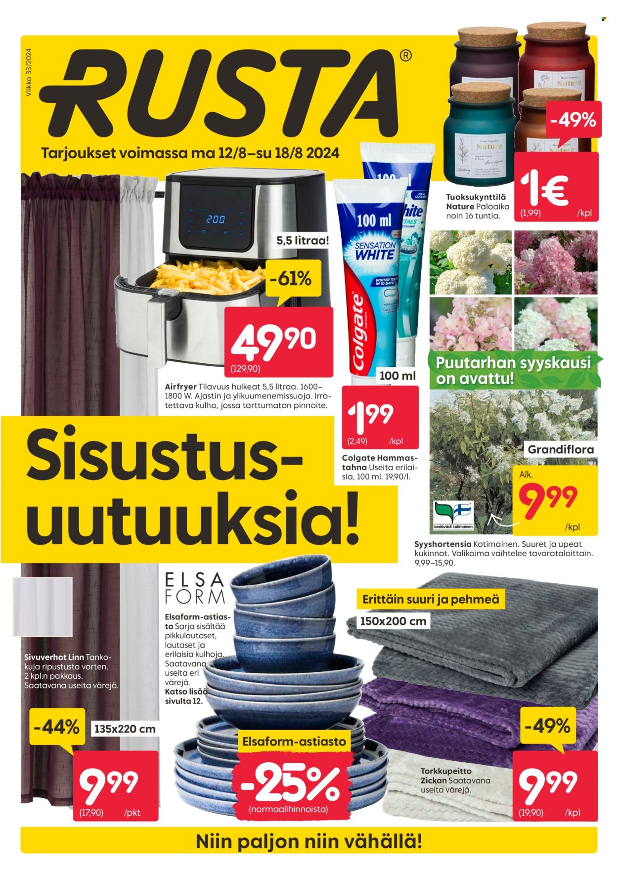 Rusta tarjoukset - 12.08.2024 - 18.08.2024. Sivu 1
