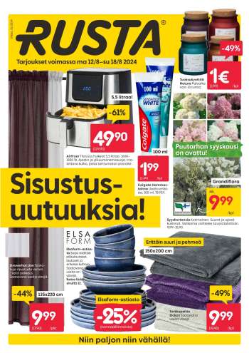 Rusta tarjoukset  - 12.08.2024 - 18.08.2024.