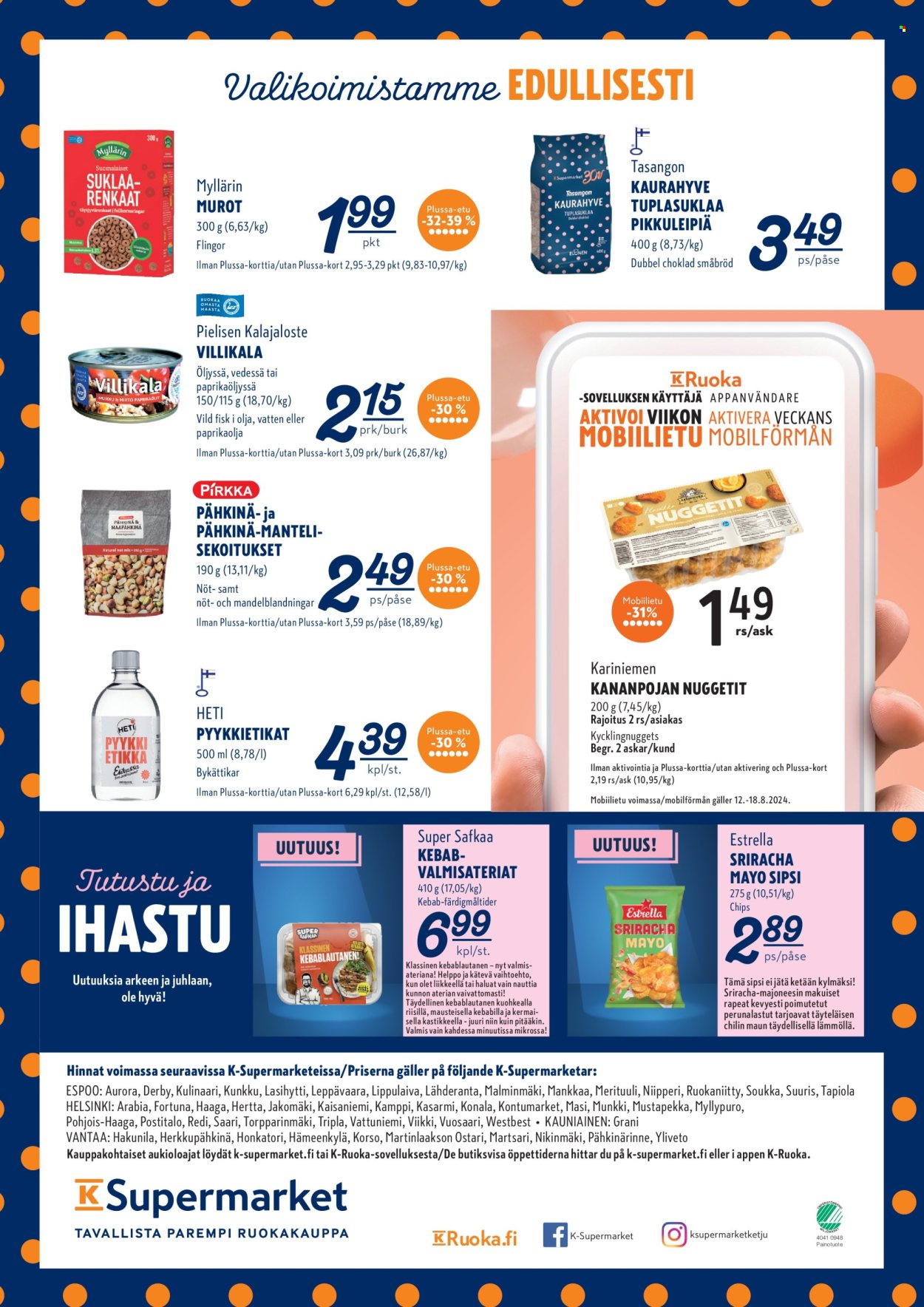 K-Supermarket tarjoukset - 12.08.2024 - 12.08.2024. Sivu 4