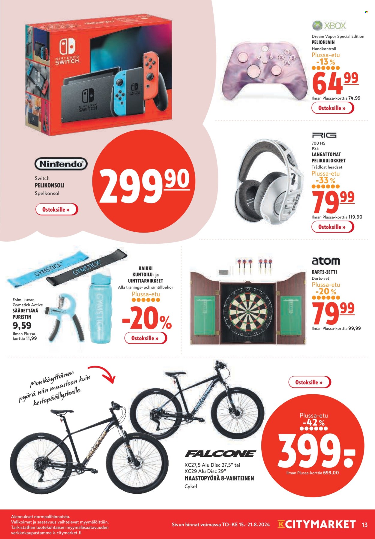 K-citymarket tarjoukset - 15.08.2024 - 21.08.2024. Sivu 13