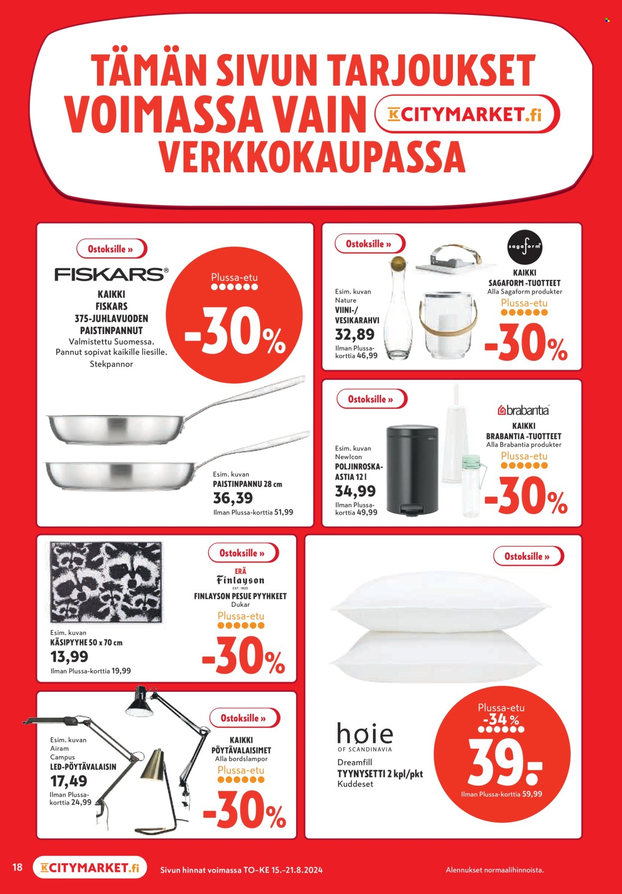 K-citymarket tarjoukset - 15.08.2024 - 21.08.2024. Sivu 18