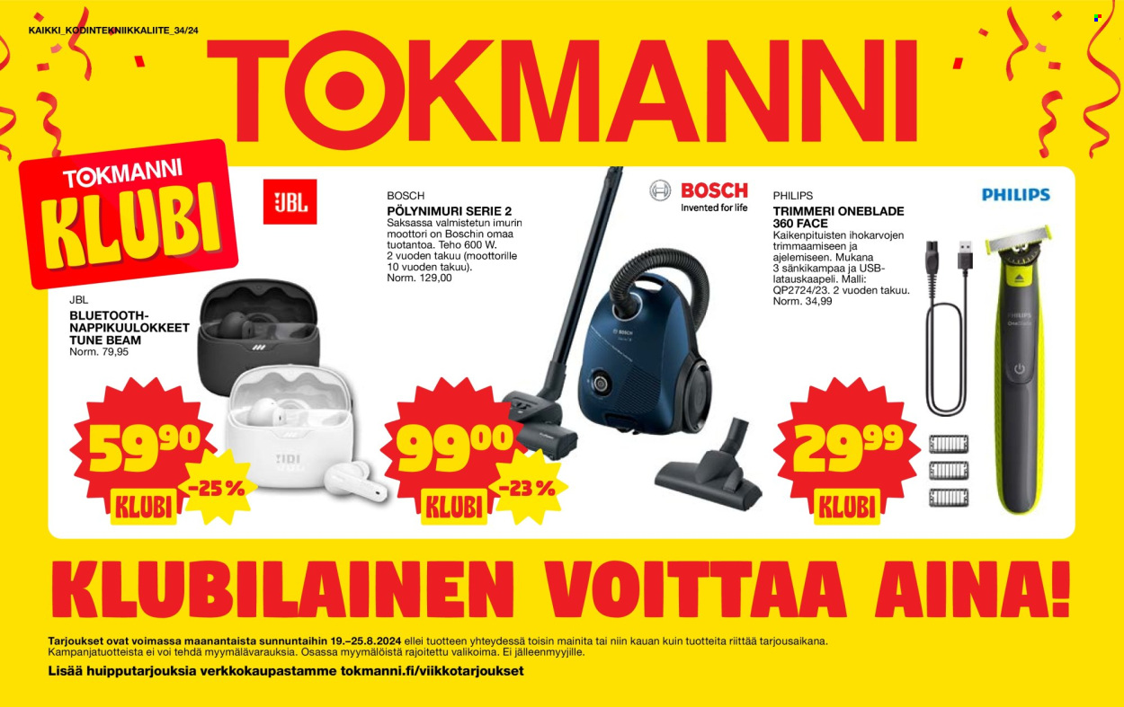 Tokmanni tarjoukset - 19.08.2024 - 25.08.2024. Sivu 1