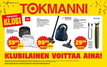 Tokmanni tarjoukset  - 19.08.2024 - 25.08.2024.