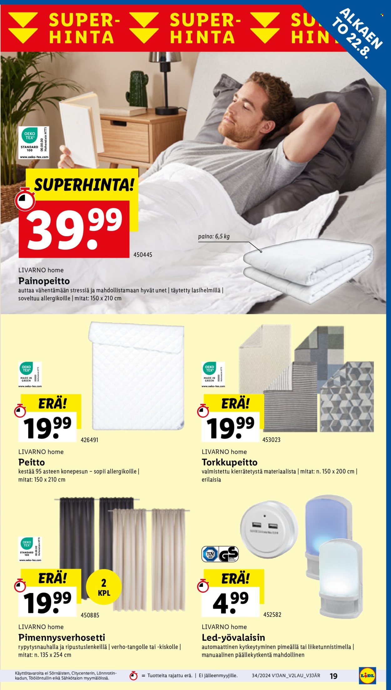 Lidl tarjoukset - 22.08.2024 - 28.08.2024. Sivu 21