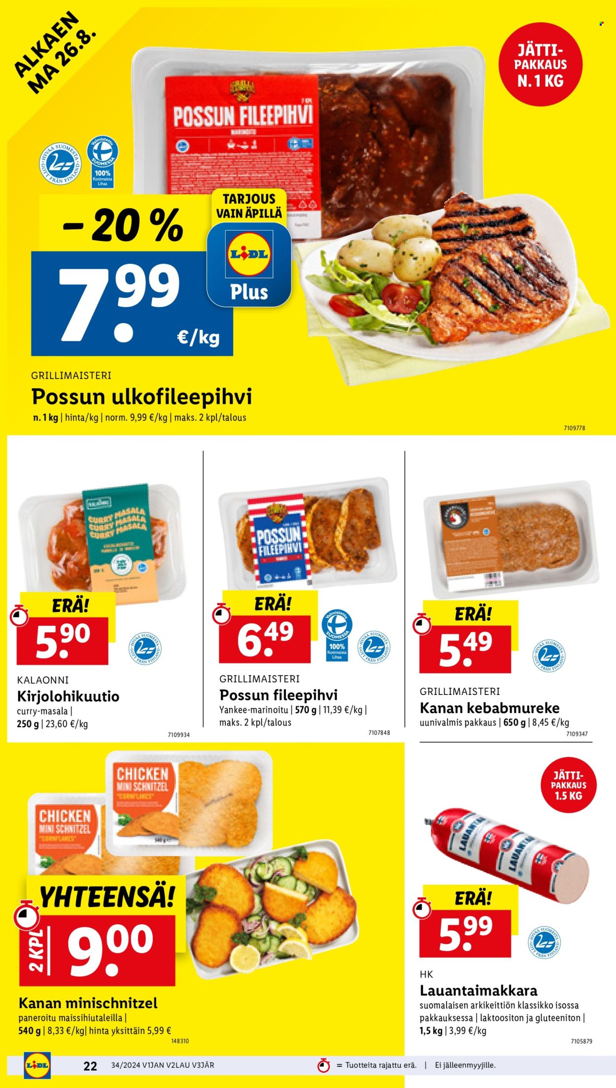 Lidl tarjoukset - 22.08.2024 - 28.08.2024. Sivu 26