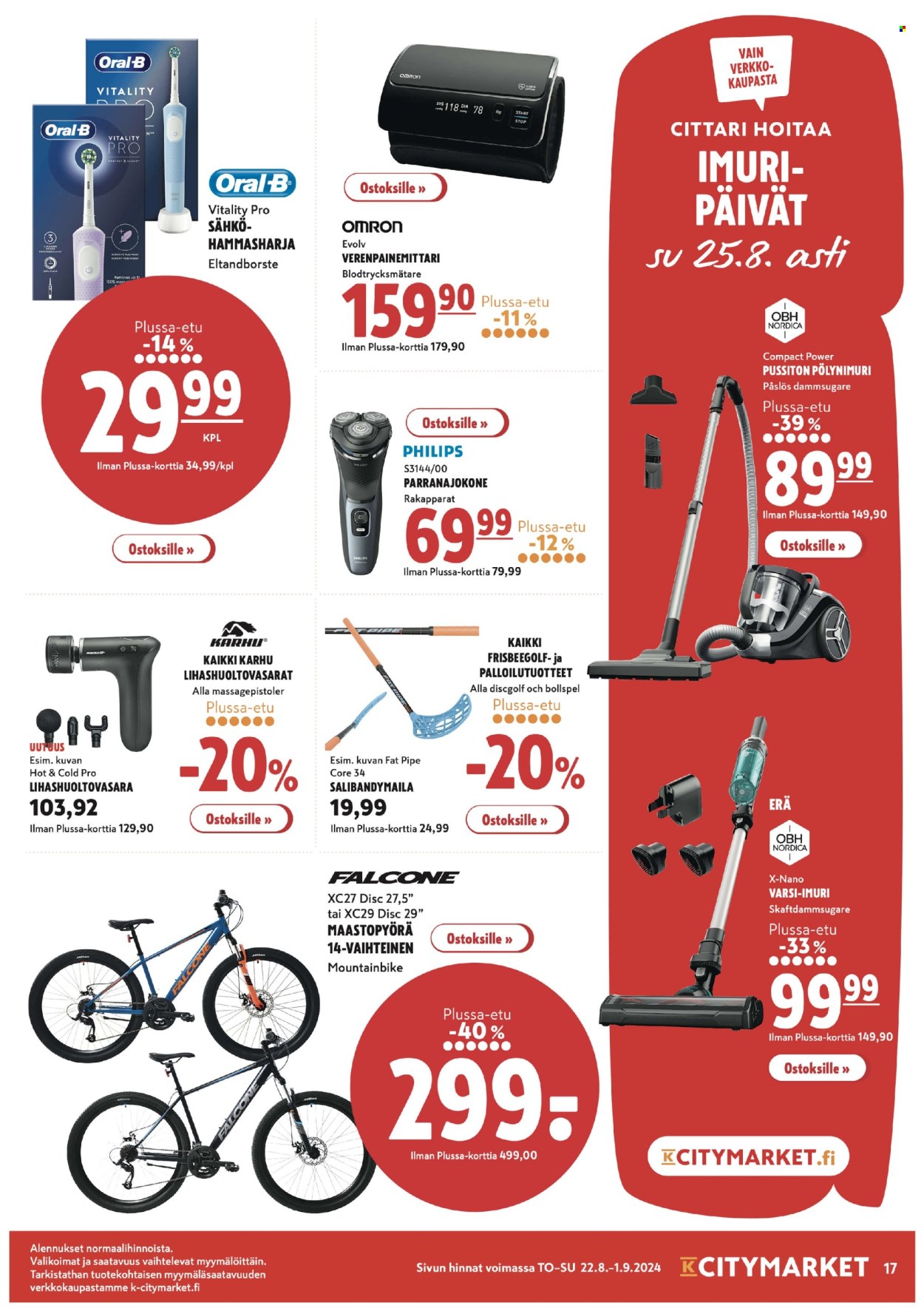 K-citymarket tarjoukset - 22.08.2024 - 01.09.2024. Sivu 17