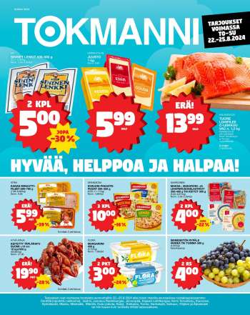 Tokmanni tarjoukset  - 22.08.2024 - 25.08.2024.