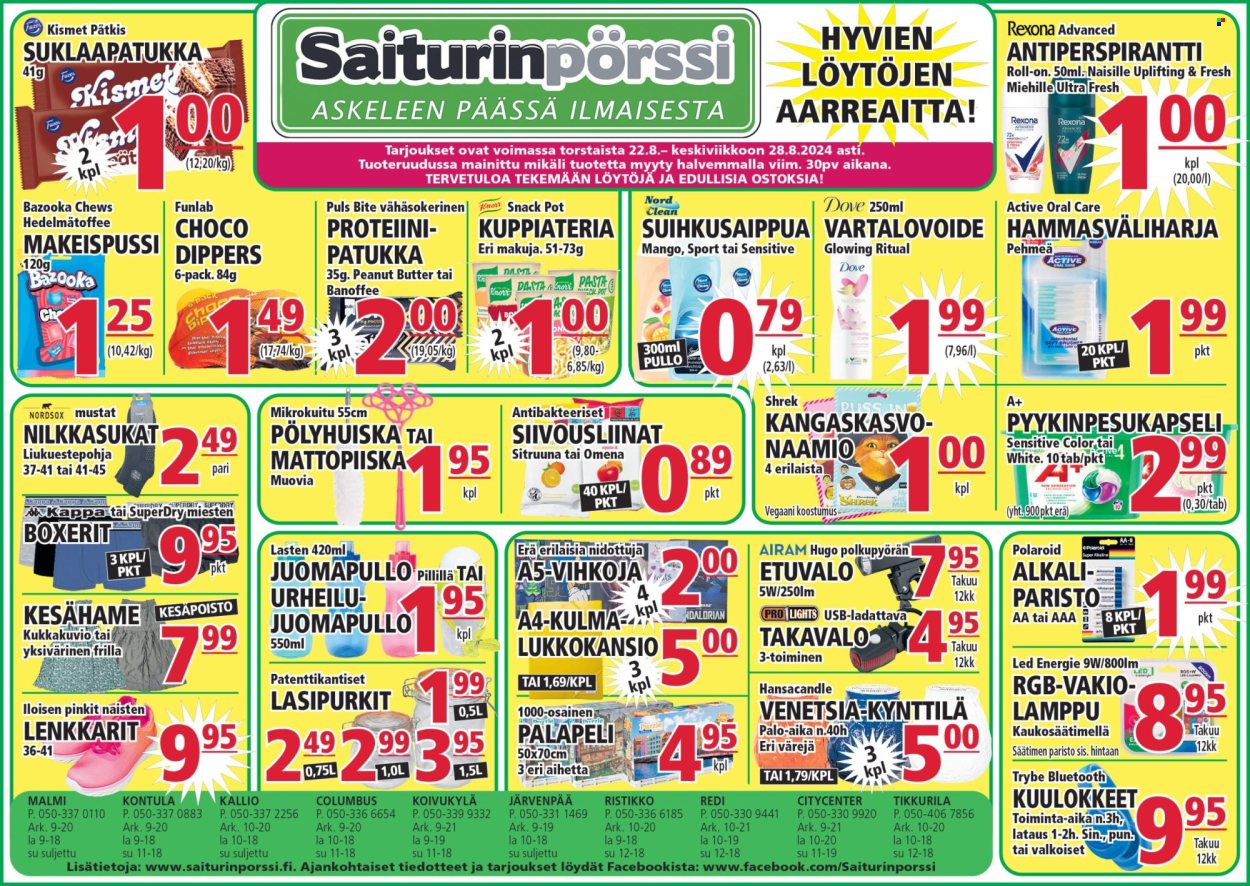 Saiturinpörssi tarjoukset - 22.08.2024 - 28.08.2024. Sivu 1