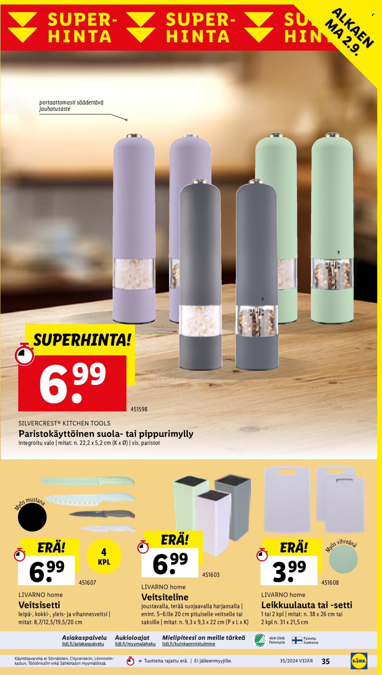 Lidl tarjoukset - 29.08.2024 - 04.09.2024. Sivu 37