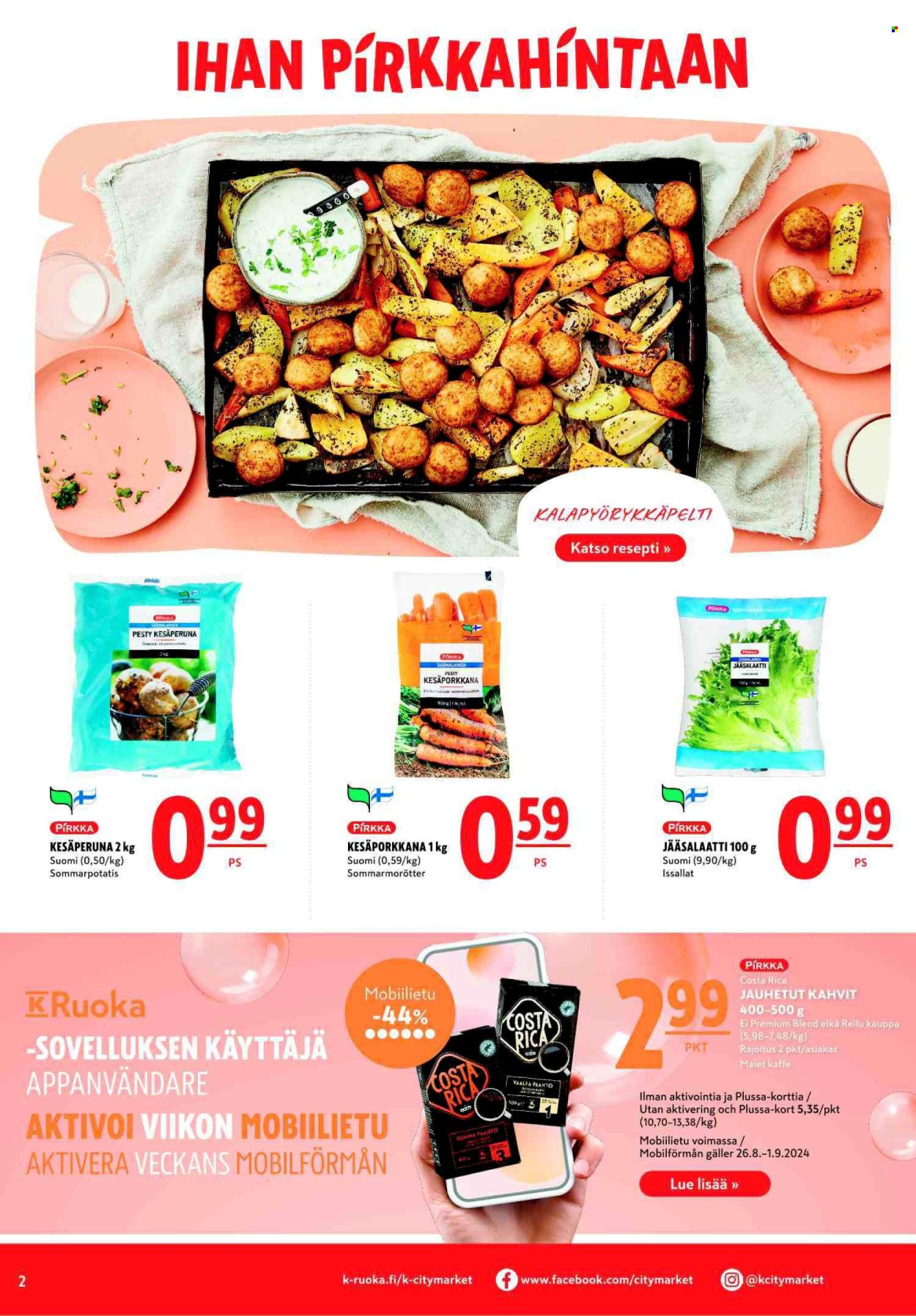 K-citymarket tarjoukset - 26.08.2024 - 01.09.2024. Sivu 2