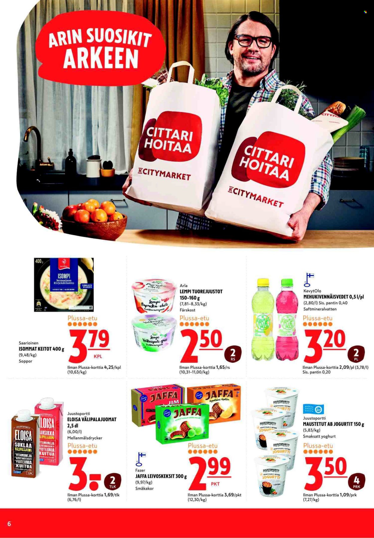 K-citymarket tarjoukset - 26.08.2024 - 01.09.2024. Sivu 6