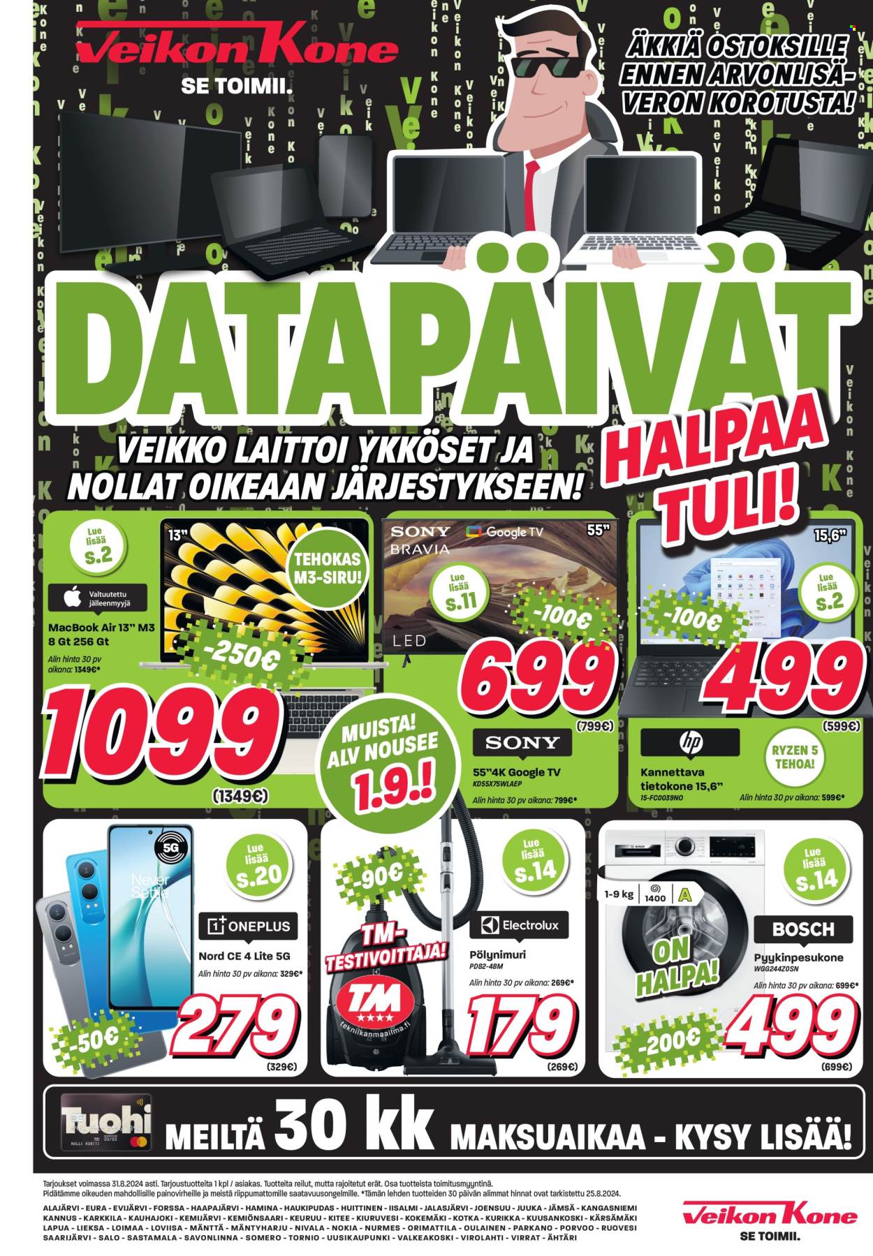 Veikon Kone tarjoukset - 26.08.2024 - 31.08.2024. Sivu 1