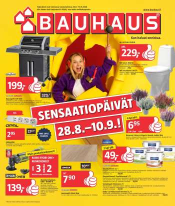 Bauhaus tarjoukset  - 28.08.2024 - 10.09.2024.