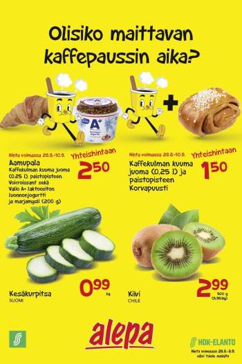 Alepa tarjoukset  - 28.08.2024 - 03.09.2024.