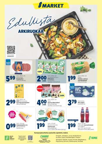 S-market tarjoukset  - 28.08.2024 - 01.09.2024.