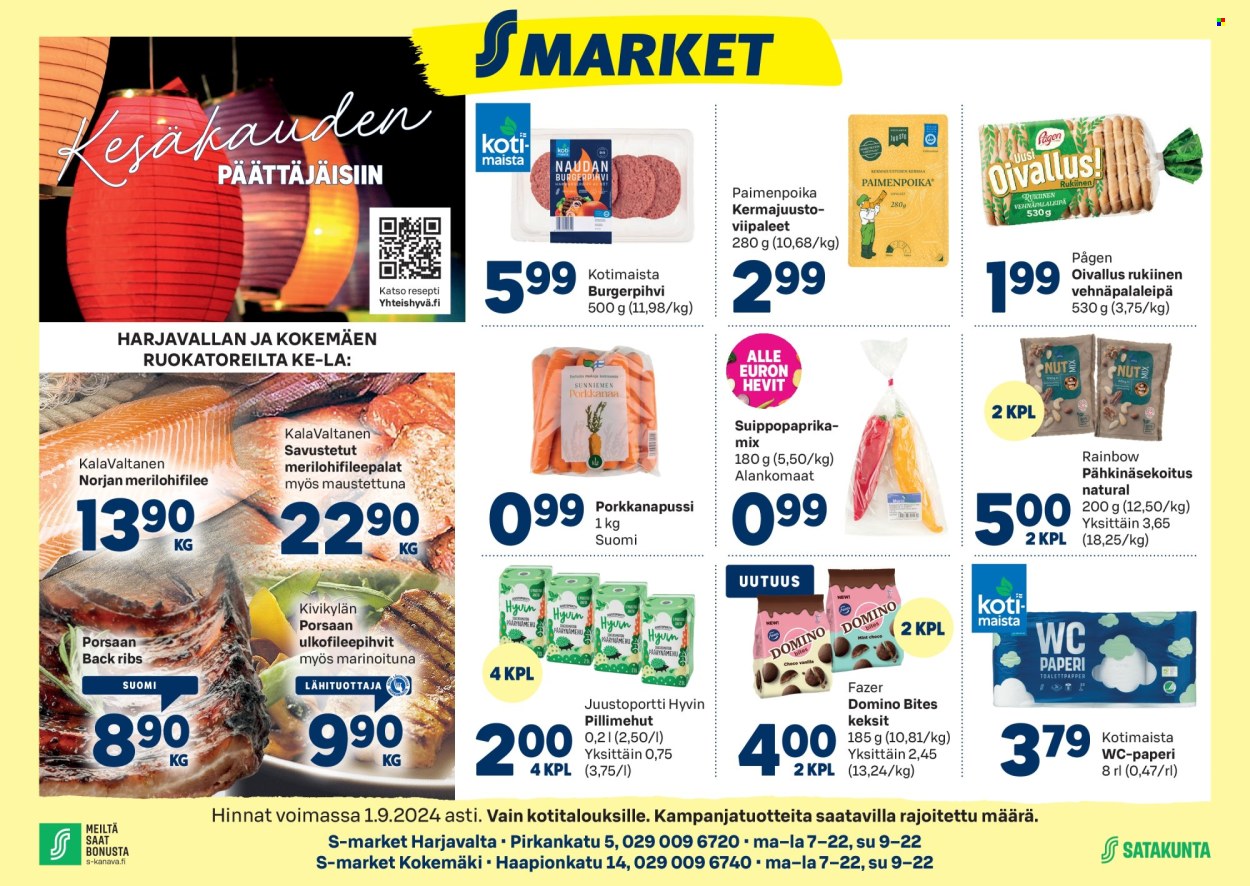 S-market tarjoukset - 29.08.2024 - 01.09.2024. Sivu 1