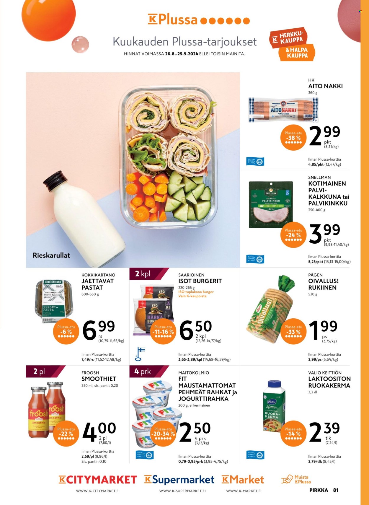 K-market tarjoukset - 28.08.2024 - 24.09.2024. Sivu 81