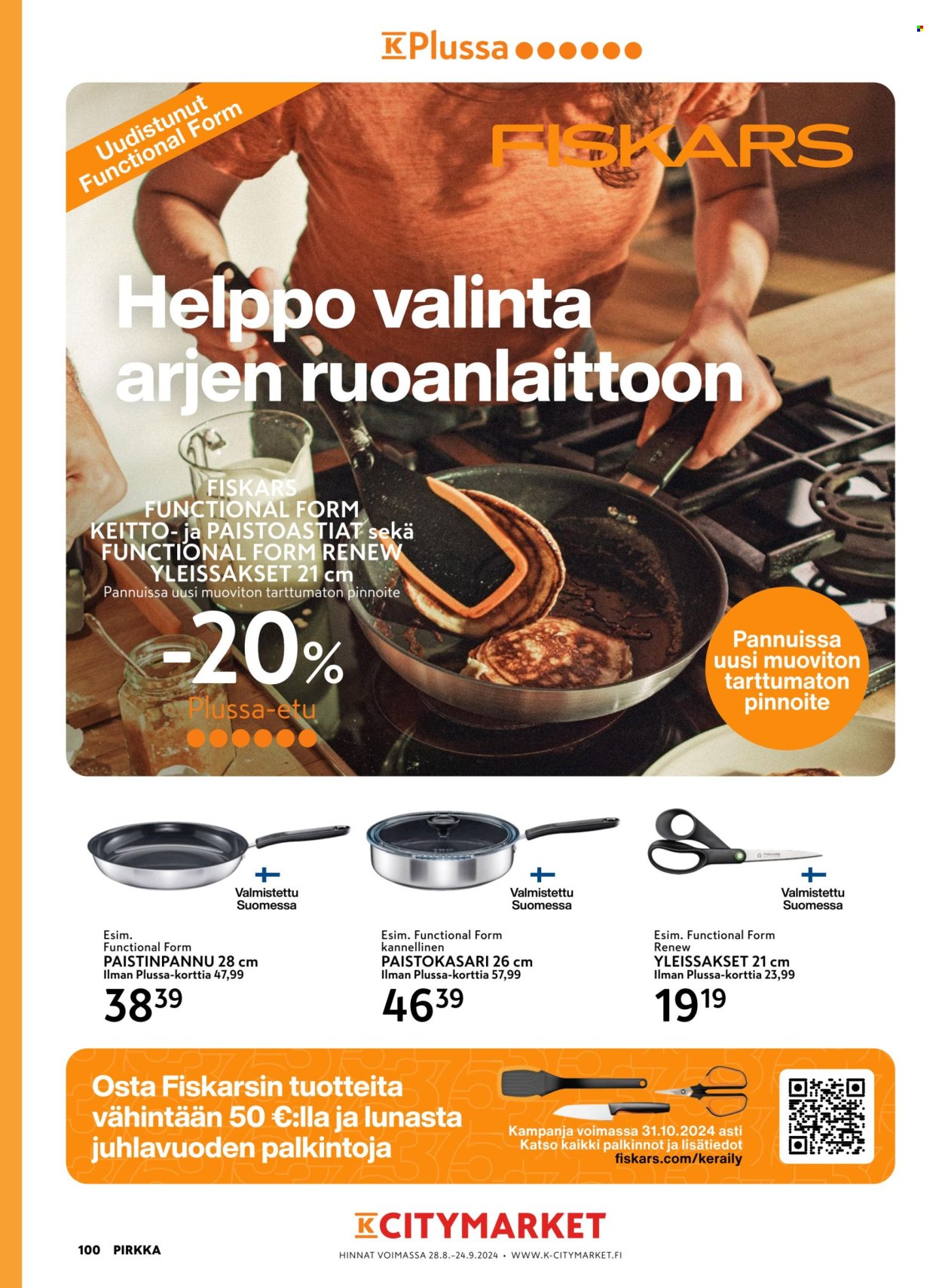K-market tarjoukset - 28.08.2024 - 24.09.2024. Sivu 100