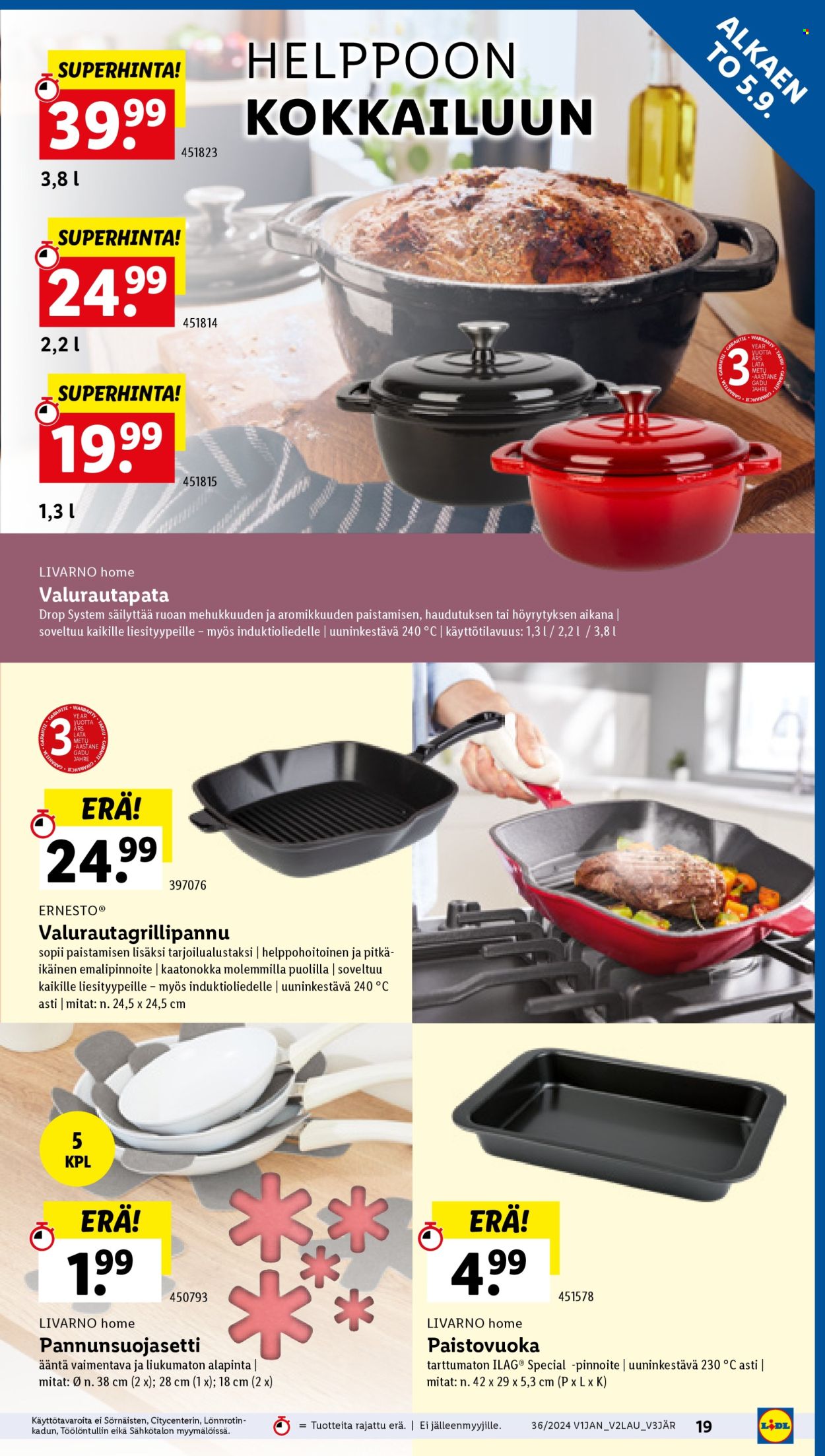 Lidl tarjoukset - 05.09.2024 - 11.09.2024. Sivu 19
