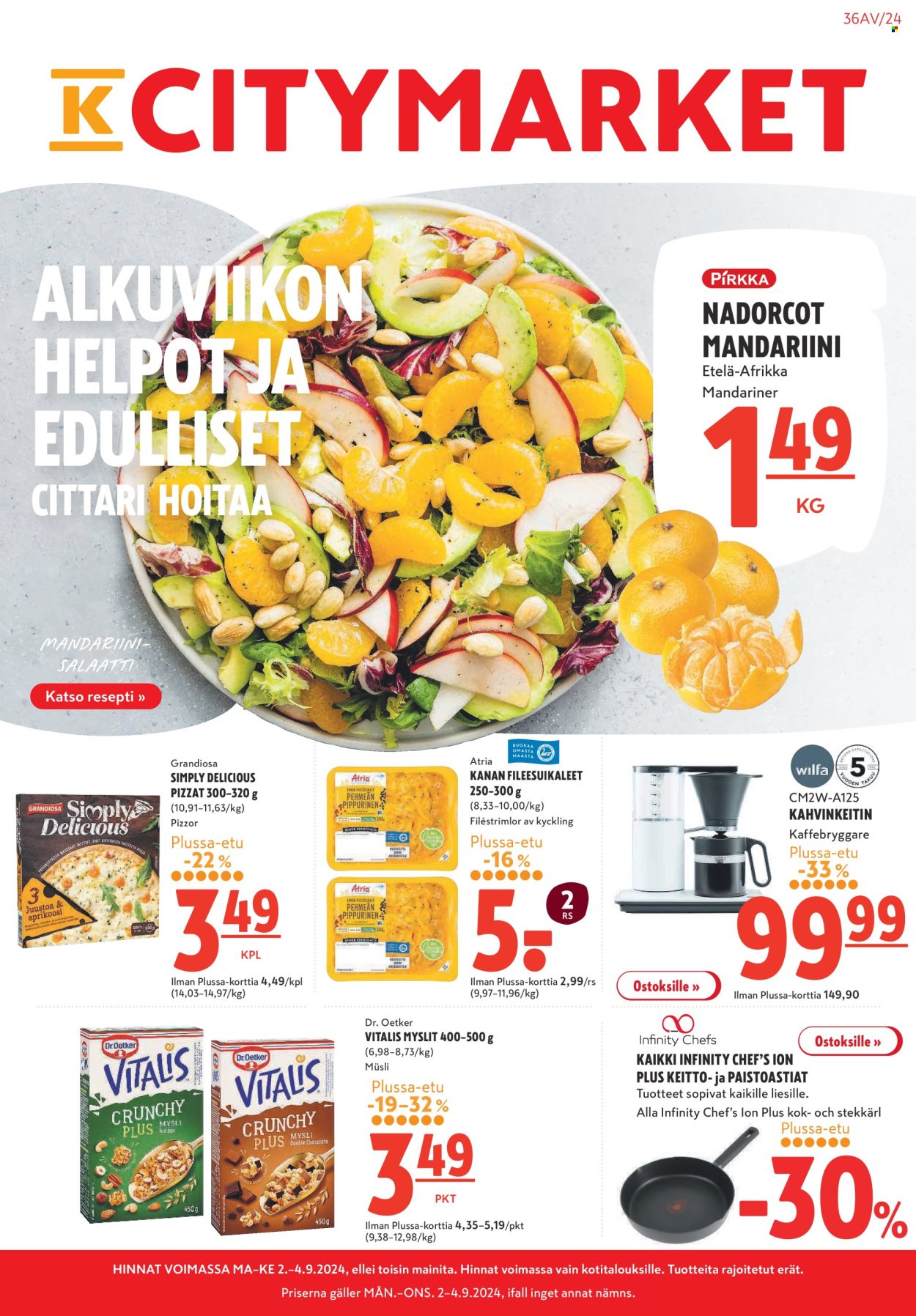 K-citymarket tarjoukset - 02.09.2024 - 08.09.2024. Sivu 1