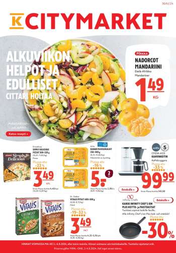 K-citymarket tarjoukset  - 02.09.2024 - 08.09.2024.