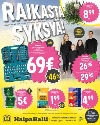 HalpaHalli tarjoukset  - 04.09.2024 - 10.09.2024.