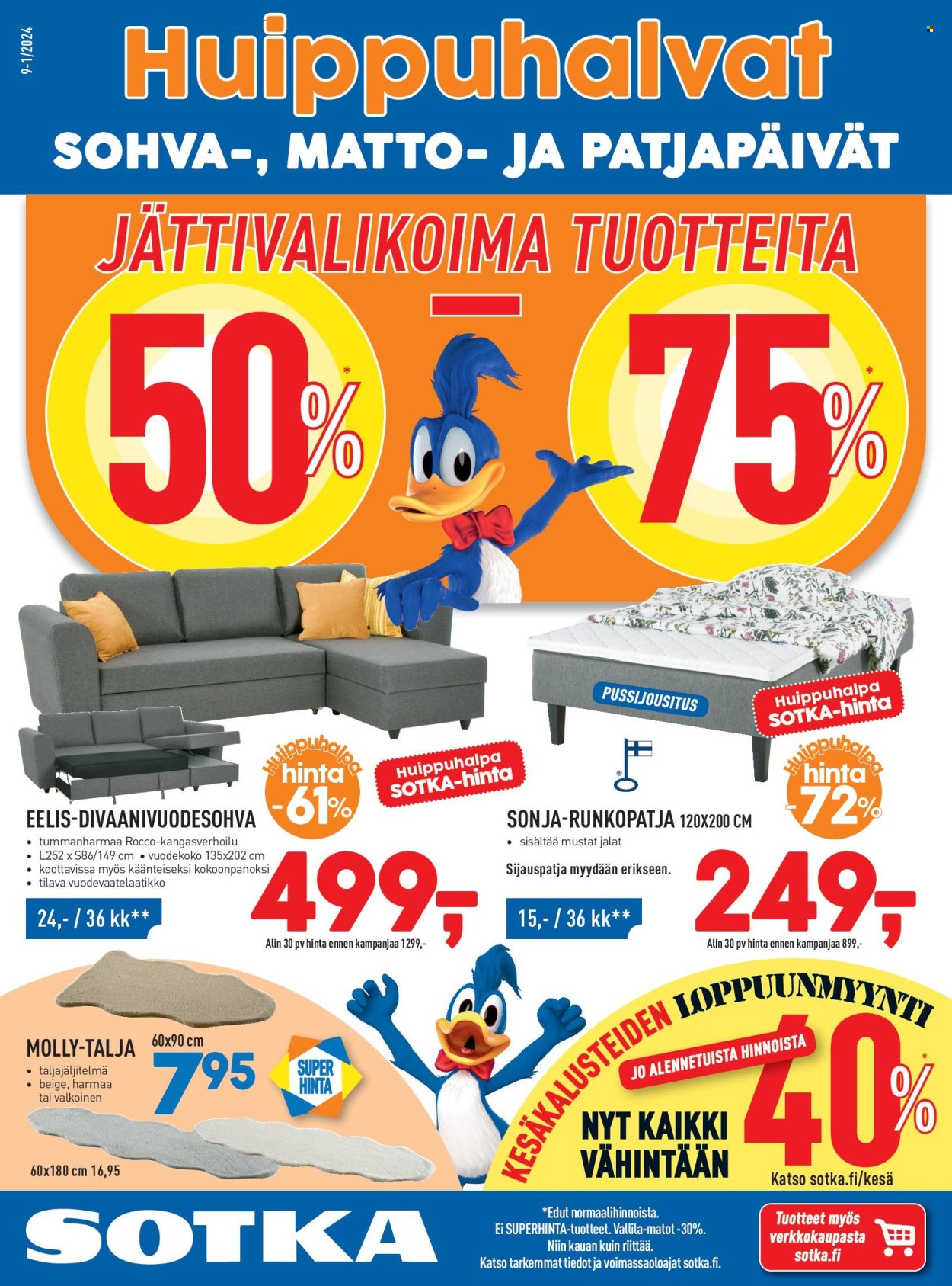 Sotka tarjoukset. Sivu 1
