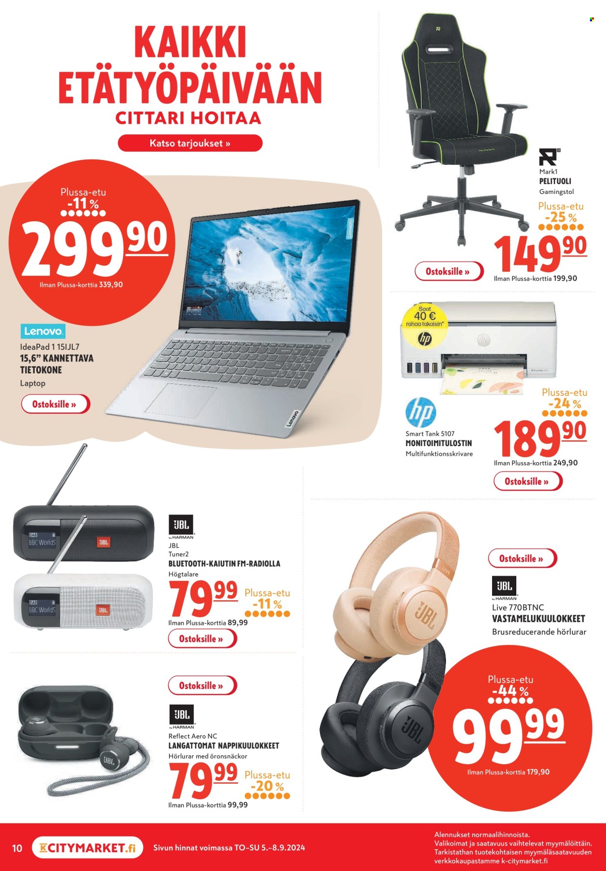 K-citymarket tarjoukset - 05.09.2024 - 08.09.2024. Sivu 10