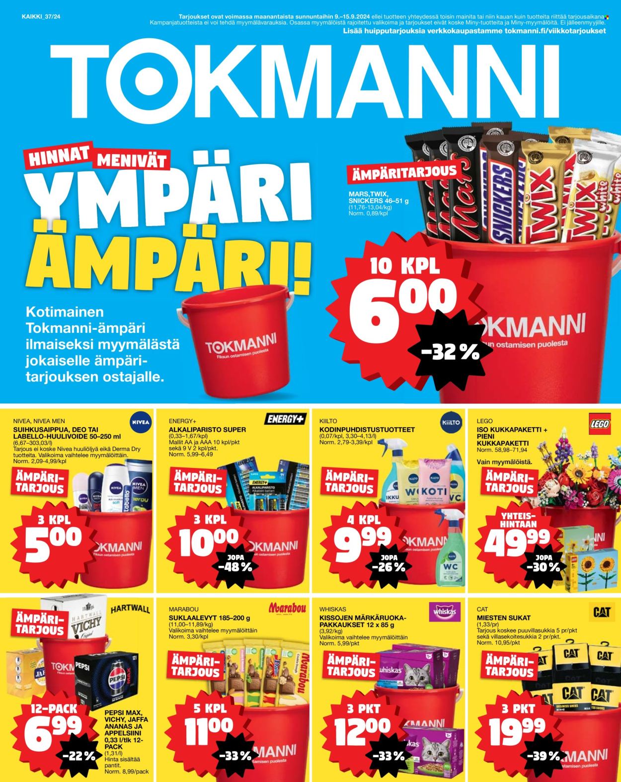 Tokmanni tarjoukset - 09.09.2024 - 15.09.2024. Sivu 1
