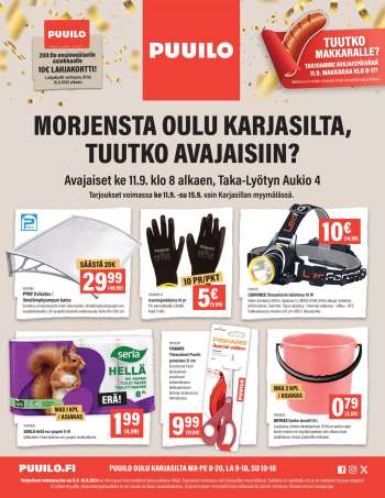 Puuilo tarjoukset  - 11.09.2024 - 15.09.2024.