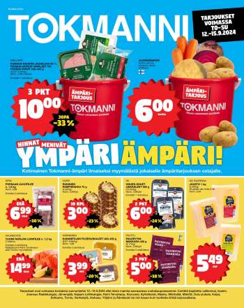 Tokmanni tarjoukset  - 12.09.2024 - 15.09.2024.