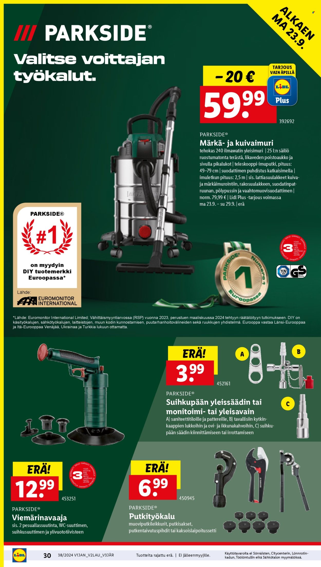 Lidl tarjoukset - 19.09.2024 - 25.09.2024. Sivu 34