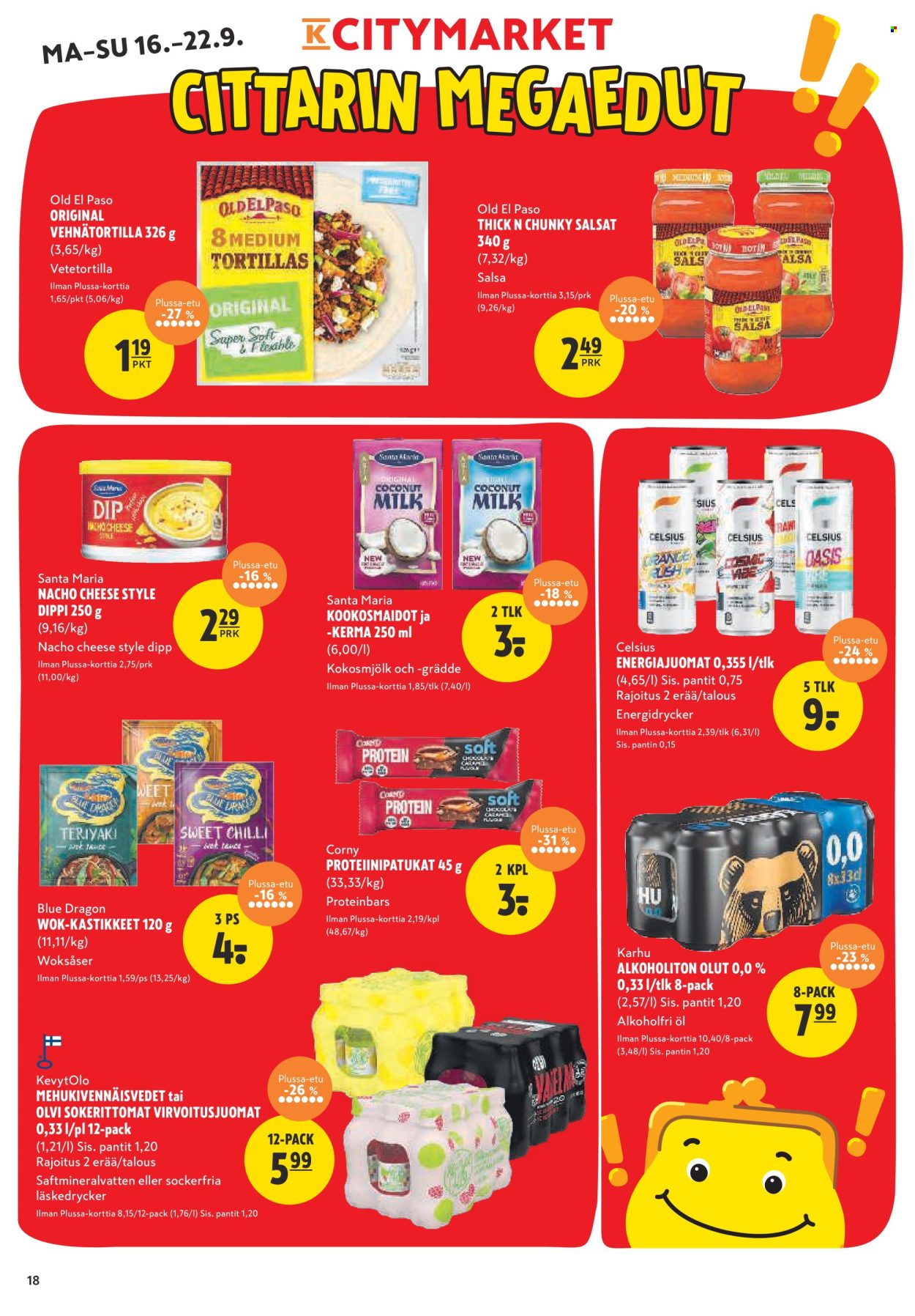 K-citymarket tarjoukset - 16.09.2024 - 22.09.2024. Sivu 18