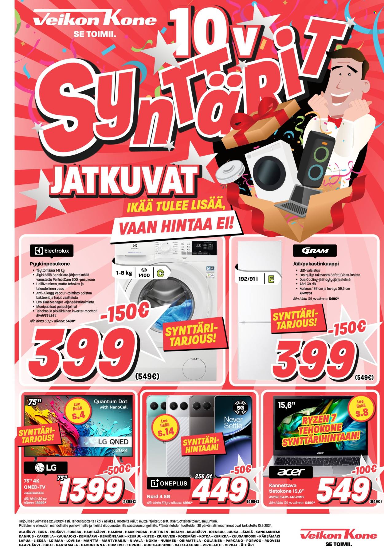 Veikon Kone tarjoukset - 16.09.2024 - 22.09.2024. Sivu 1