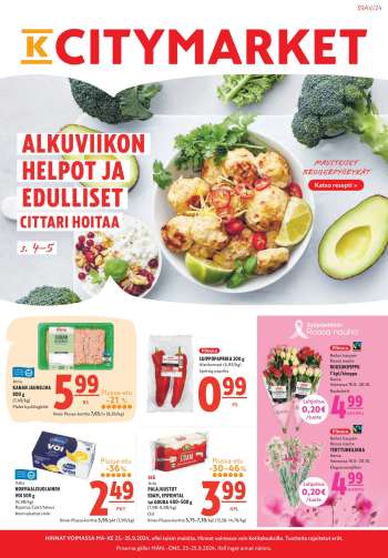 K-citymarket tarjoukset  - 23.09.2024 - 02.10.2024.