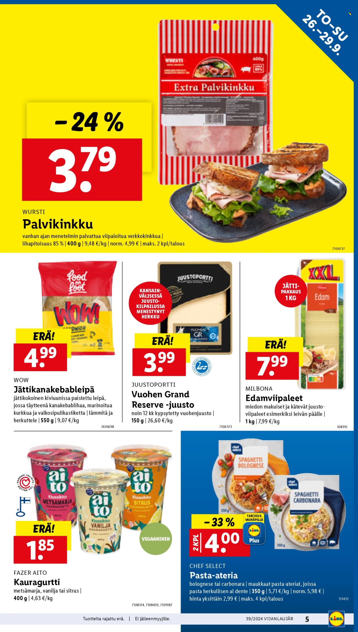 Lidl tarjoukset - 26.09.2024 - 02.10.2024. Sivu 7