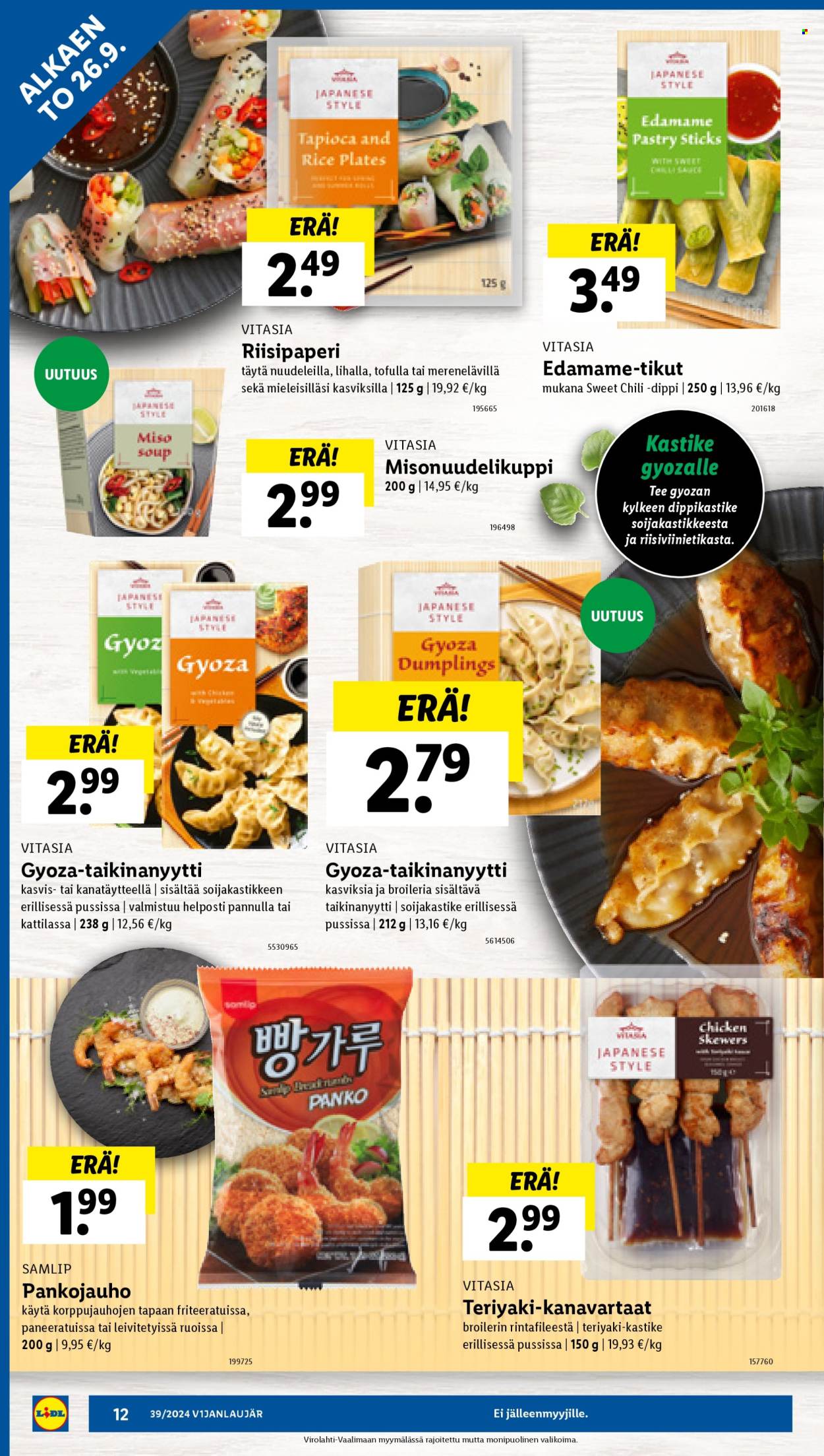 Lidl tarjoukset - 26.09.2024 - 02.10.2024. Sivu 14