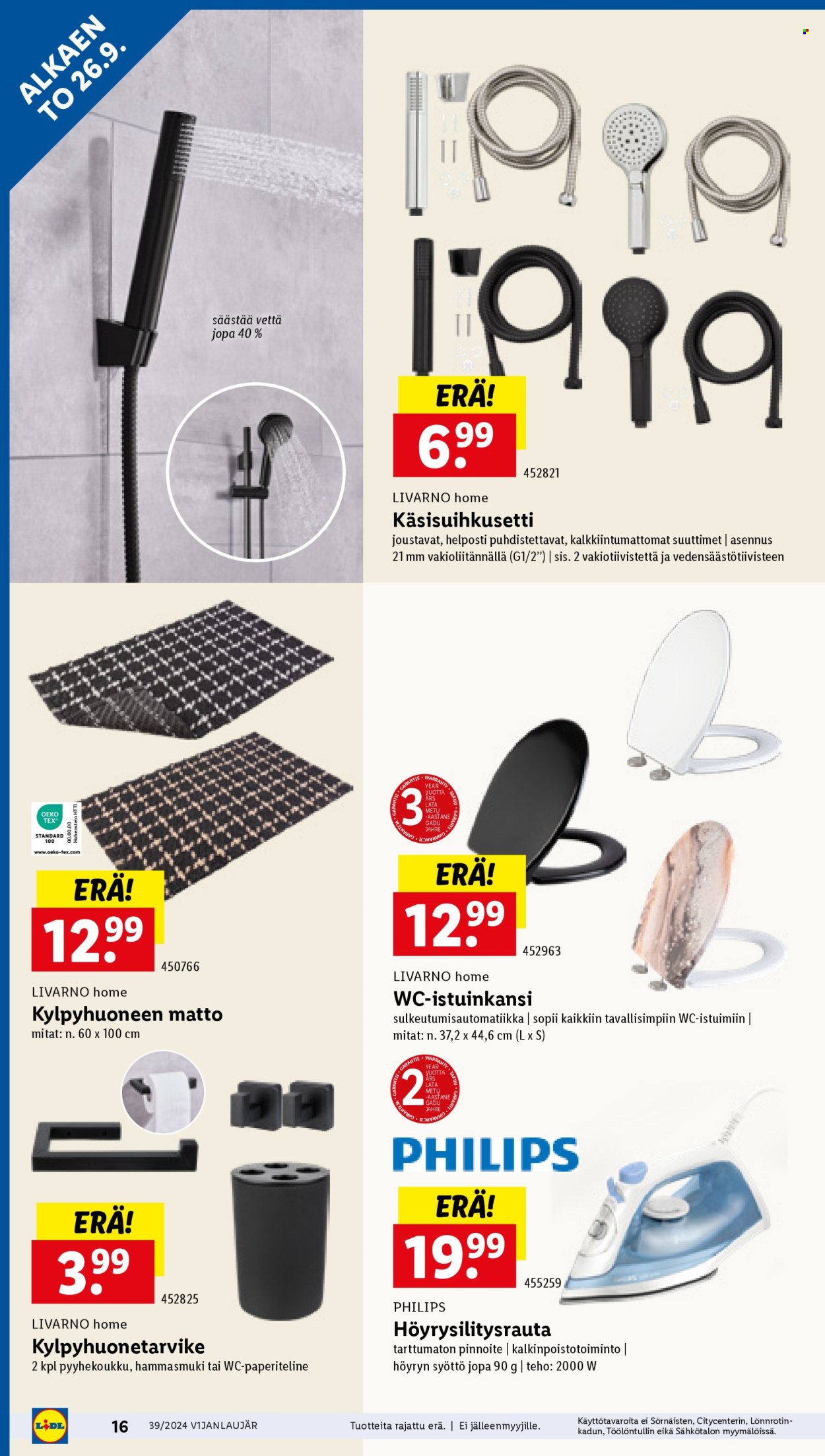 Lidl tarjoukset - 26.09.2024 - 02.10.2024. Sivu 18