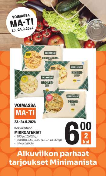 Minimani tarjoukset  - 23.09.2024 - 24.09.2024.