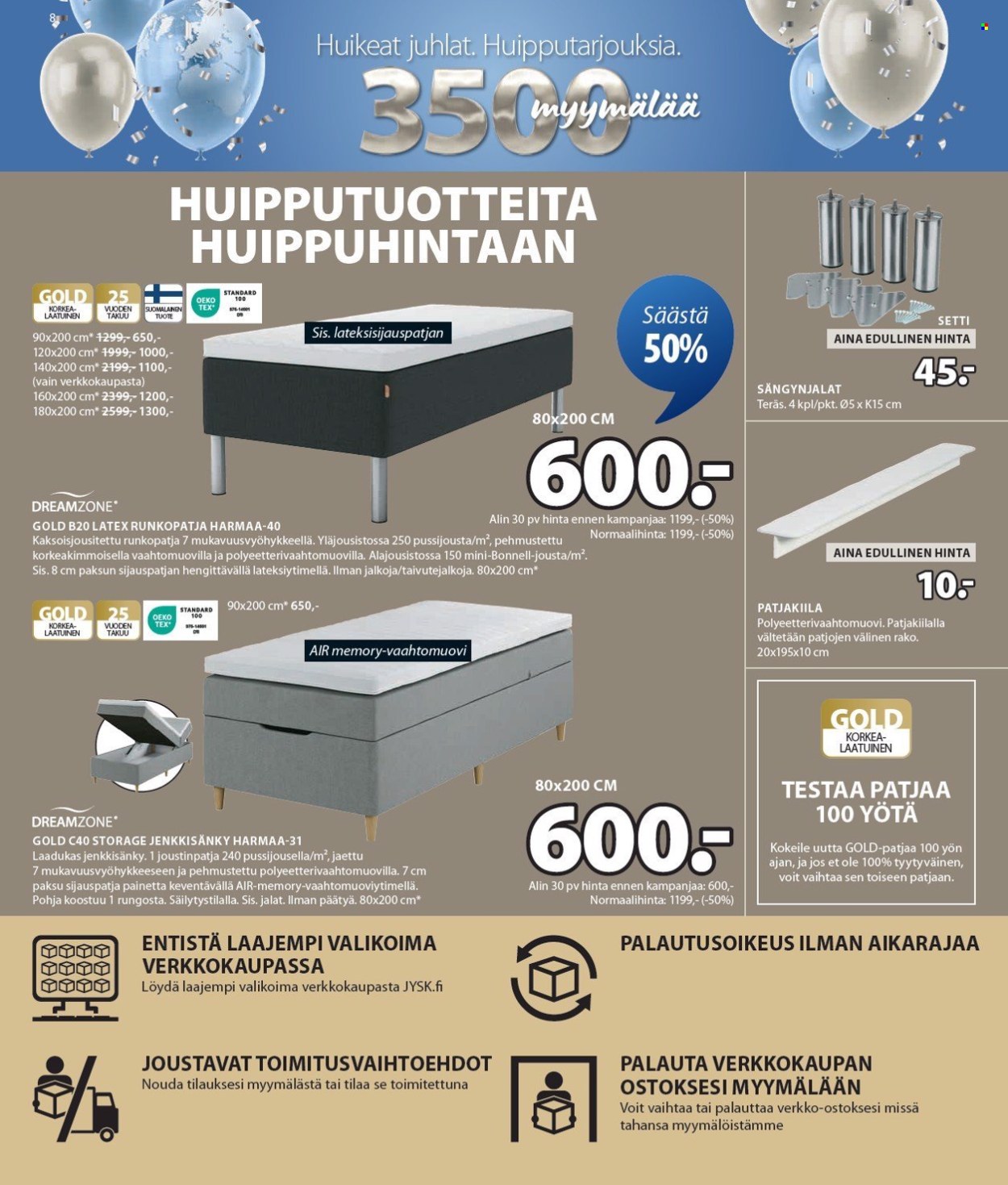 JYSK tarjoukset - 23.09.2024 - 06.10.2024. Sivu 9