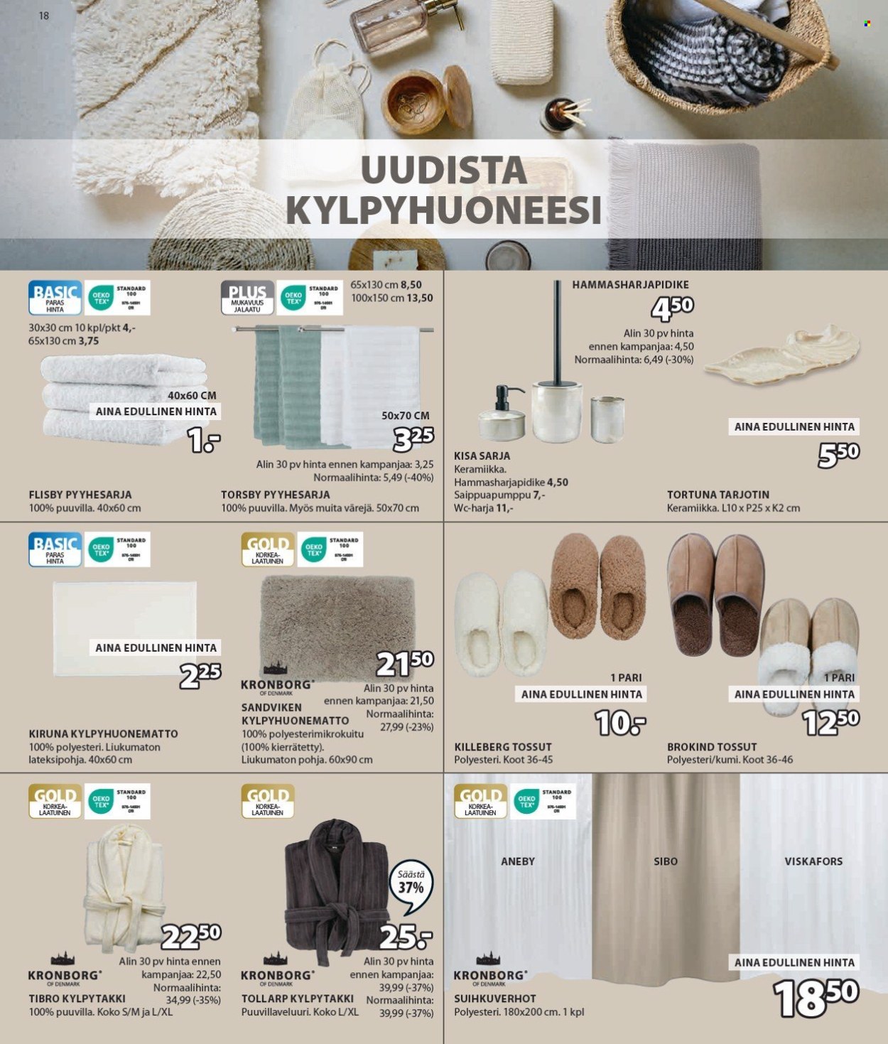 JYSK tarjoukset - 23.09.2024 - 06.10.2024. Sivu 19