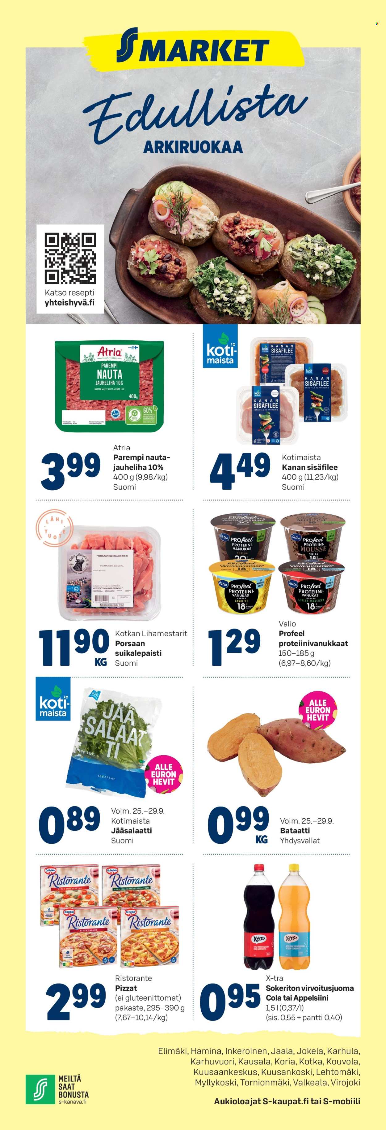 S-market tarjoukset - 25.09.2024 - 29.09.2024. Sivu 1