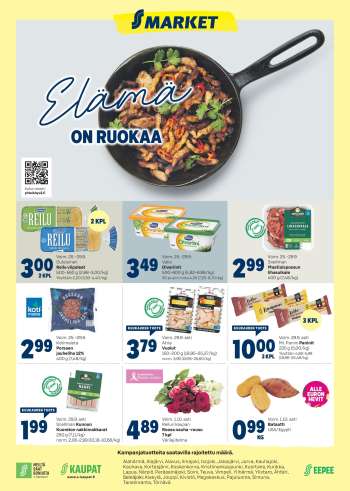 S-market tarjoukset  - 25.09.2024 - 29.09.2024.