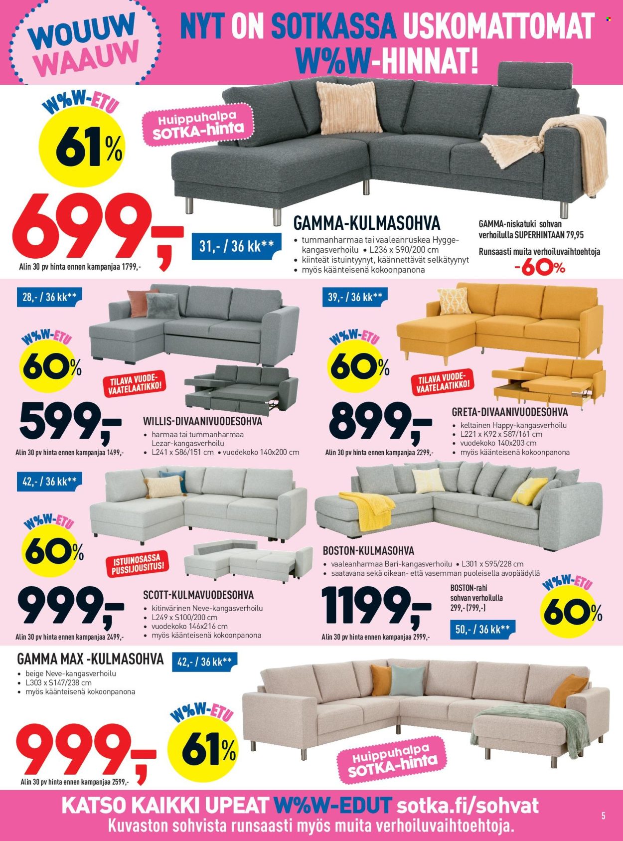 Sotka tarjoukset. Sivu 5