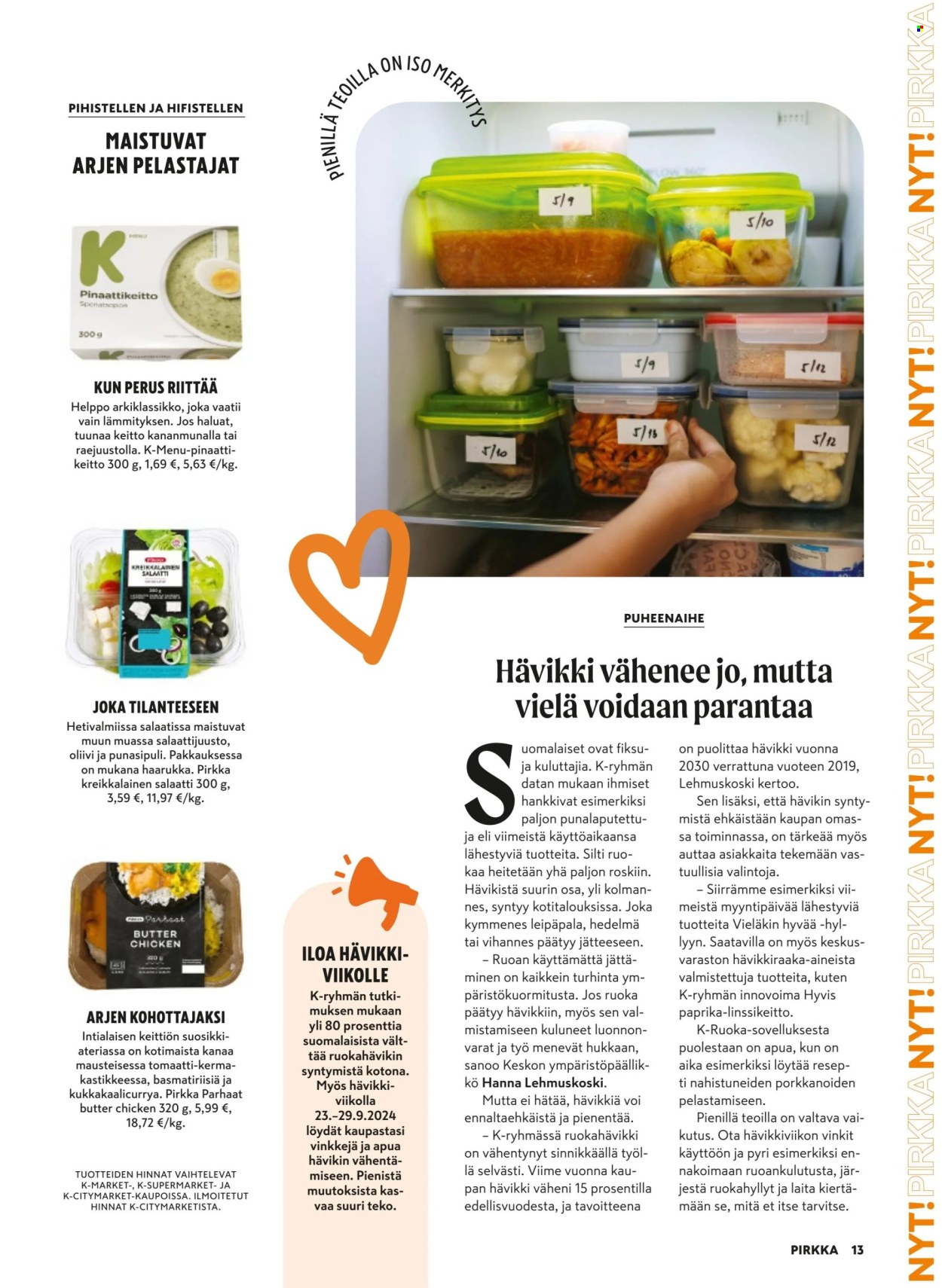 K-market tarjoukset - 25.09.2024 - 26.11.2024. Sivu 13