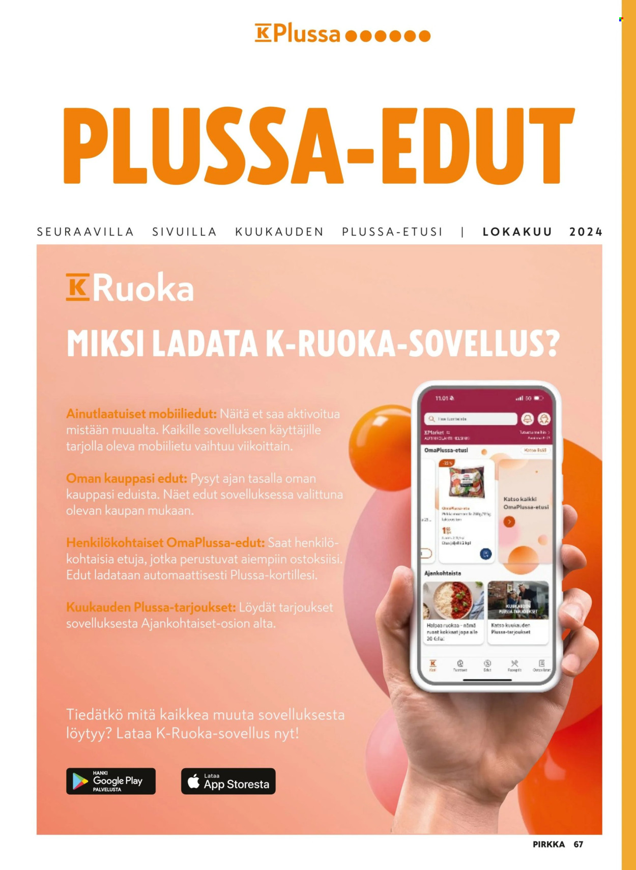 K-market tarjoukset - 25.09.2024 - 26.11.2024. Sivu 67