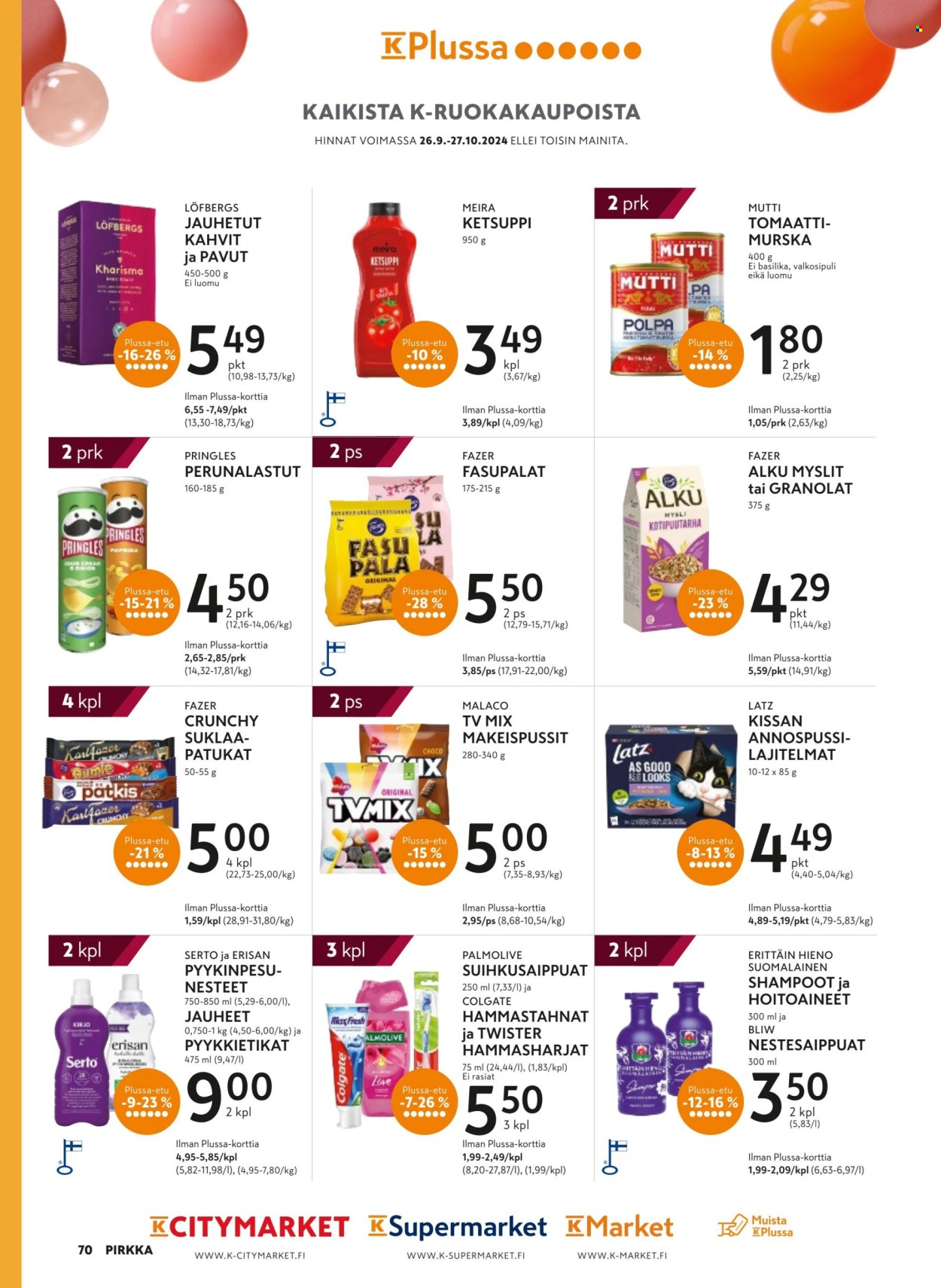 K-market tarjoukset - 25.09.2024 - 26.11.2024. Sivu 70