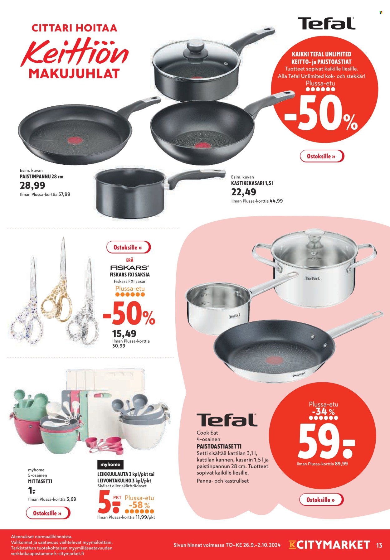 K-citymarket tarjoukset - 26.09.2024 - 02.10.2024. Sivu 13